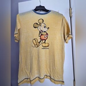 Disney Yellow Mickey Mouse Short Sleeve Tee